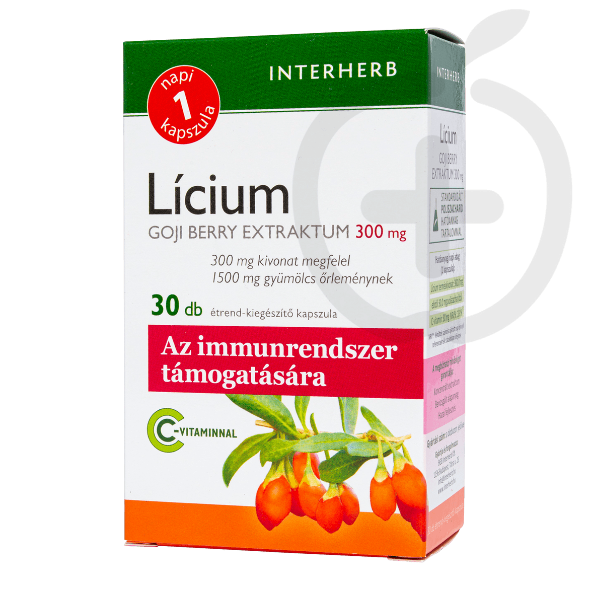 Interherb "Napi 1" Lícium-goji extraktum kapszula 30 db