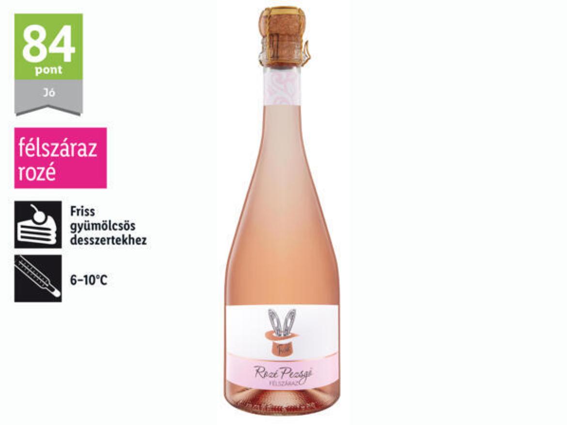 Frakk Rozé Pezsgő félszáraz rosé minőséginoezsgő, 11,5%, nem betétdíjas,  0,75 L