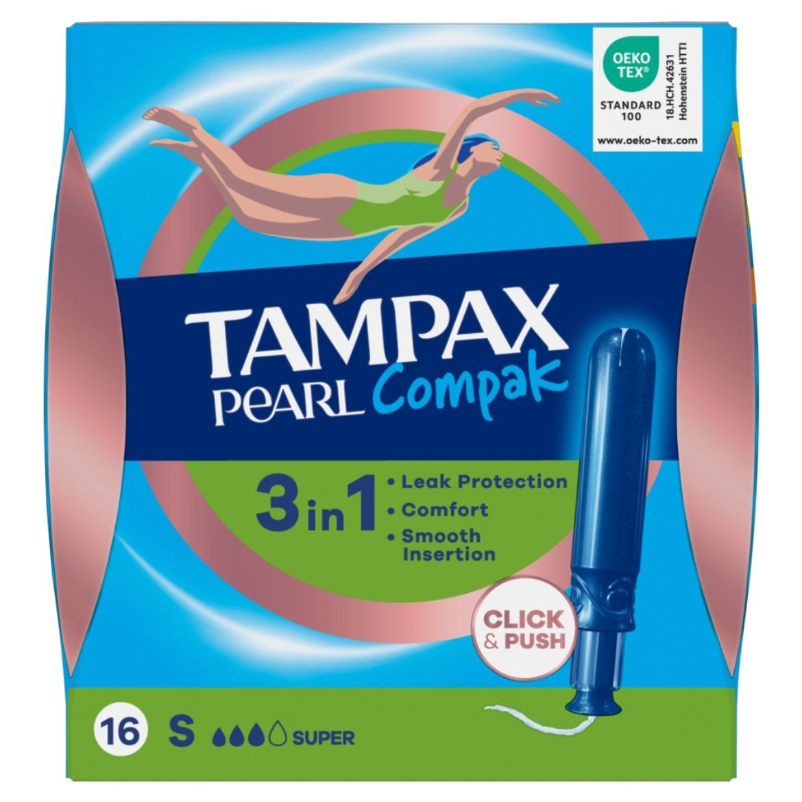Tampax Compak Pearl Super Applikátoros Tampon