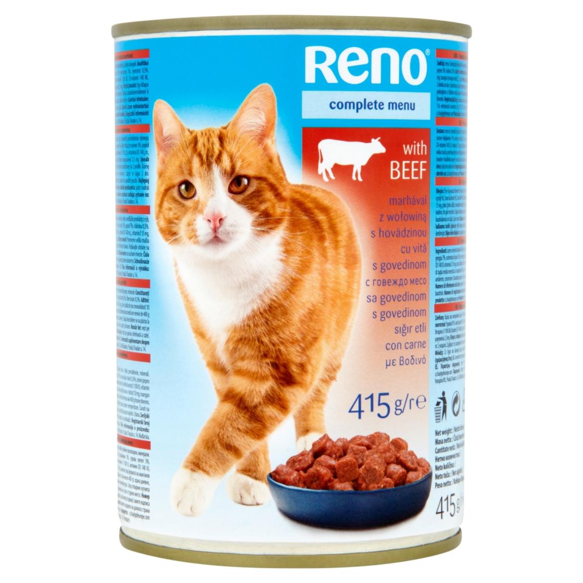 Reno Konzerv teljes értékű állateledel felnőtt macskák számára marhával