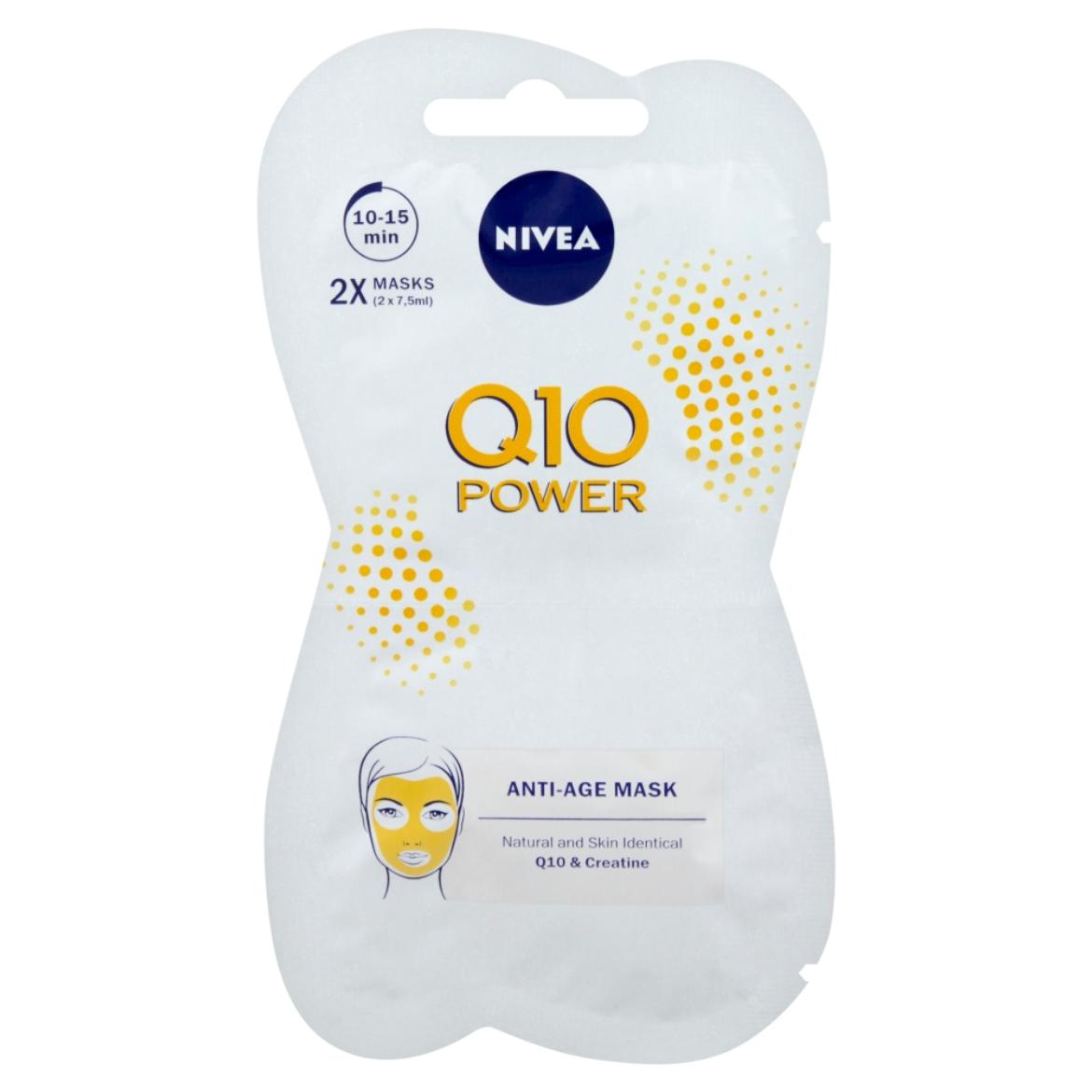 NIVEA Q10 Power ránctalanító arcmaszk 2 x
