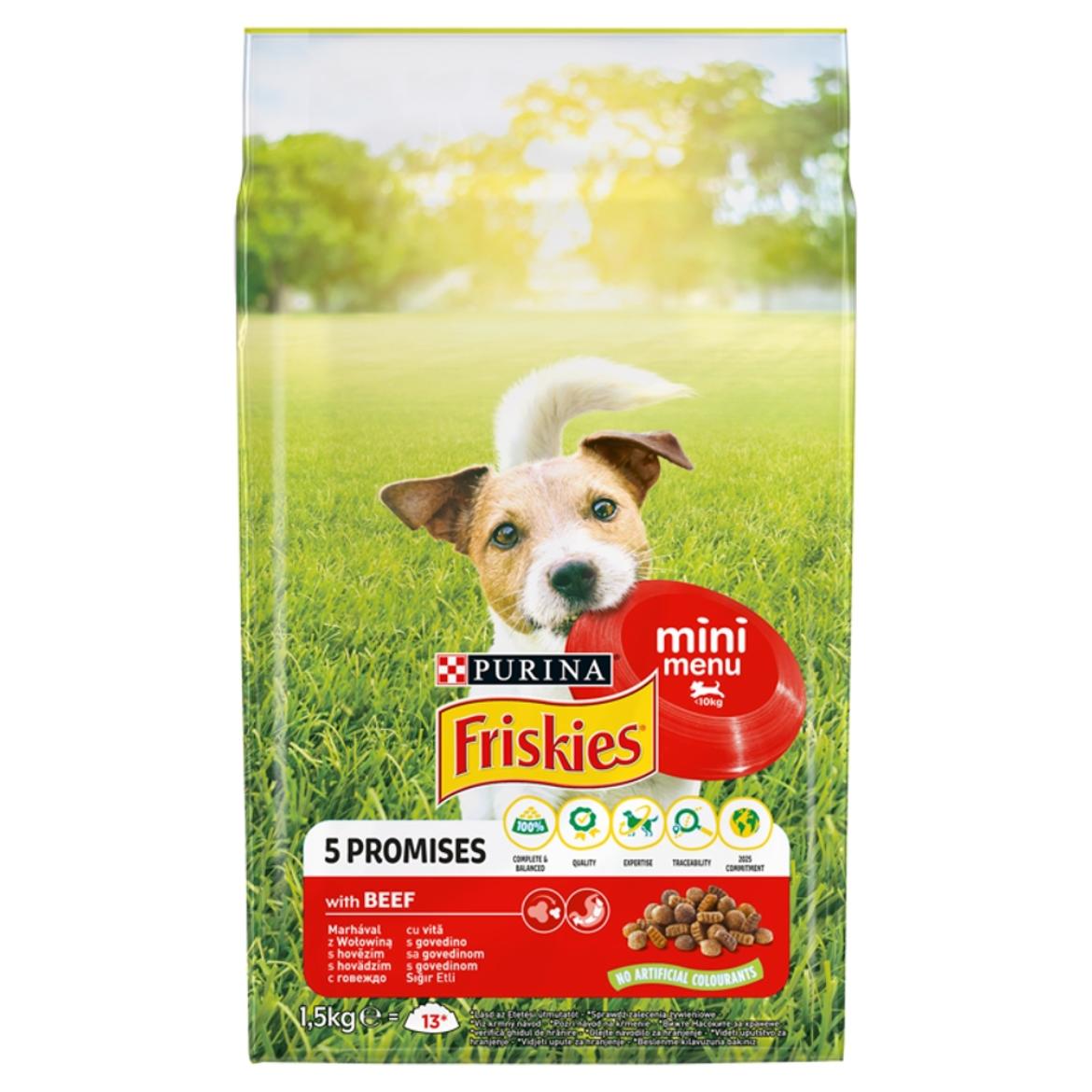 Friskies Mini Menu száraz kutyaeledel marhával és zöldségekkel