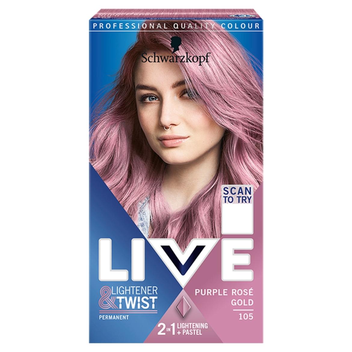 Schwarzkopf Live tartós hajfesték 105 Lila arany rozé