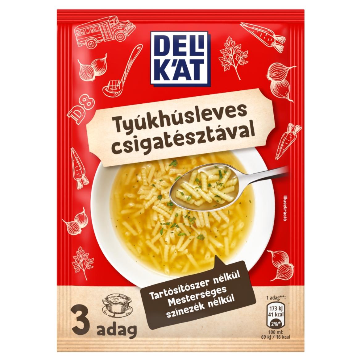 Delikát tyúkhúsleves csigatésztával