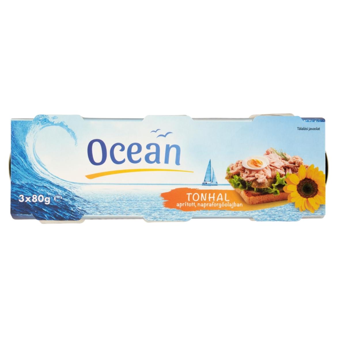 Ocean aprított tonhal napraforgóolajban 3 x  (240 g)