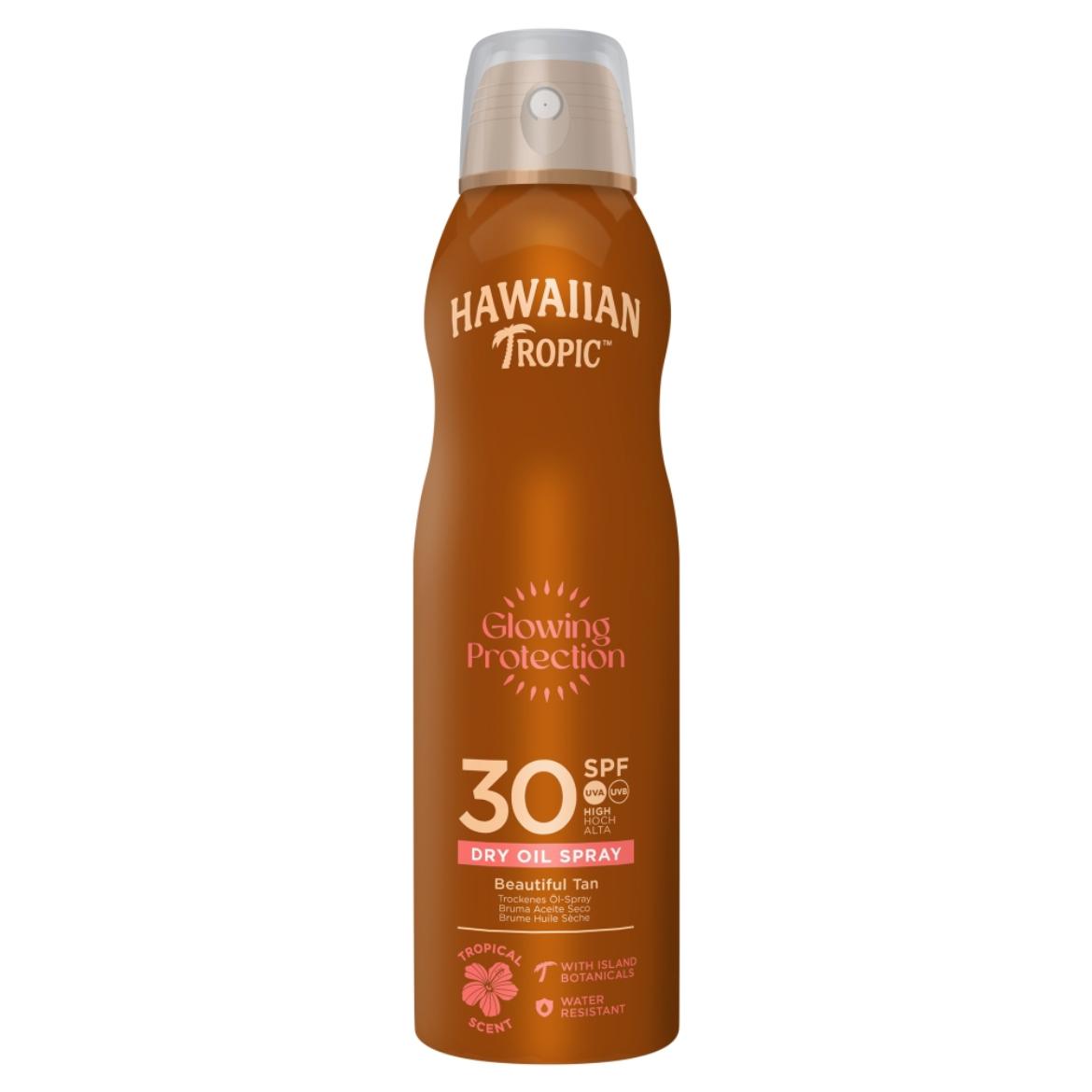 Hawaiian Tropic Glowing Protection Dry Oil Spray napvédő SPF30