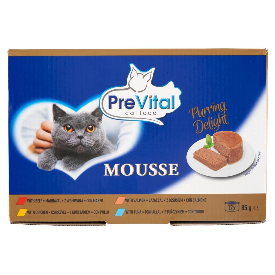 Prevital vegyes konzerv mousse felnőtt macskáknak 12x - 1020 g