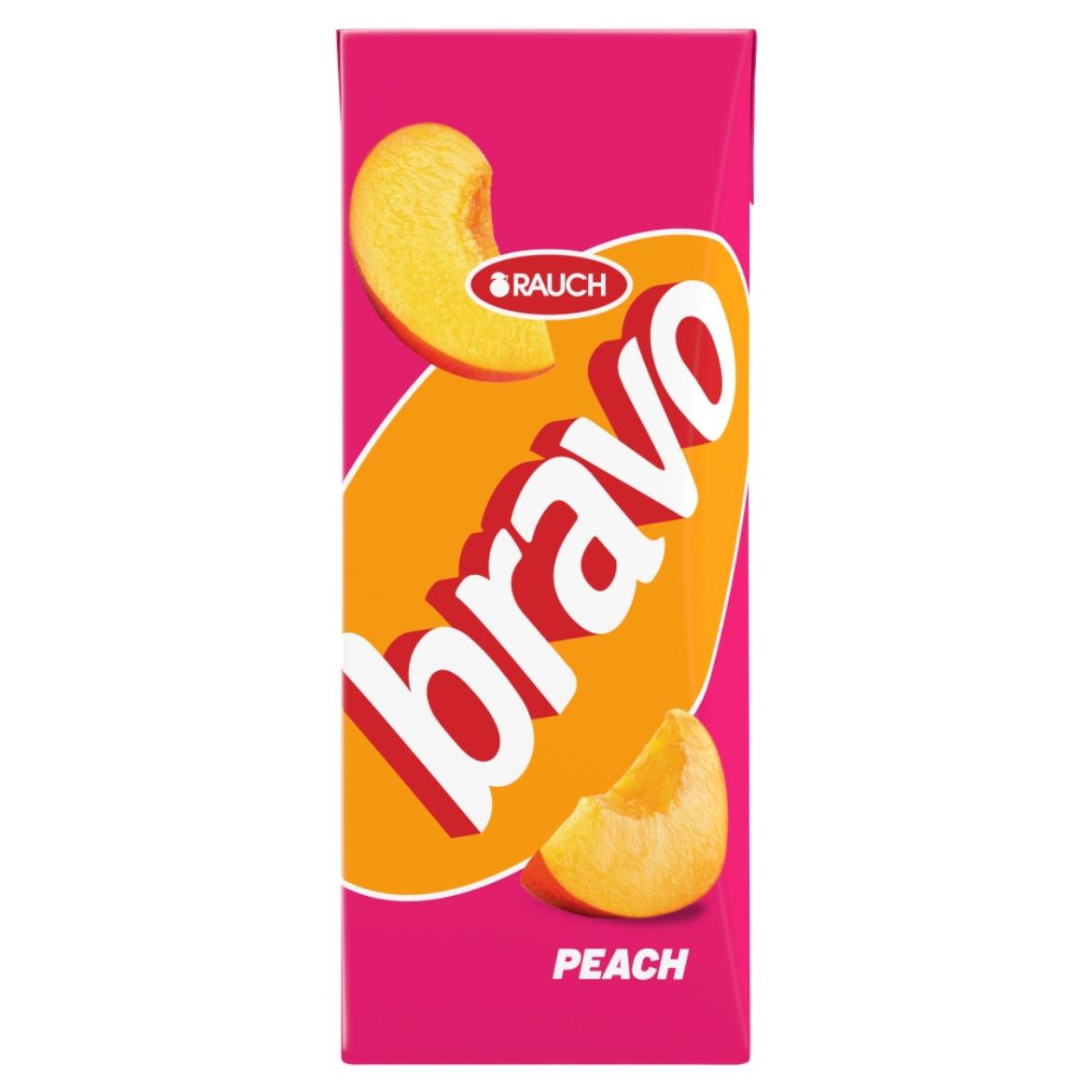 Rauch Bravo Select őszibarack gyümölcsital cukorral és édesítőszerekkel, C-vitaminnal