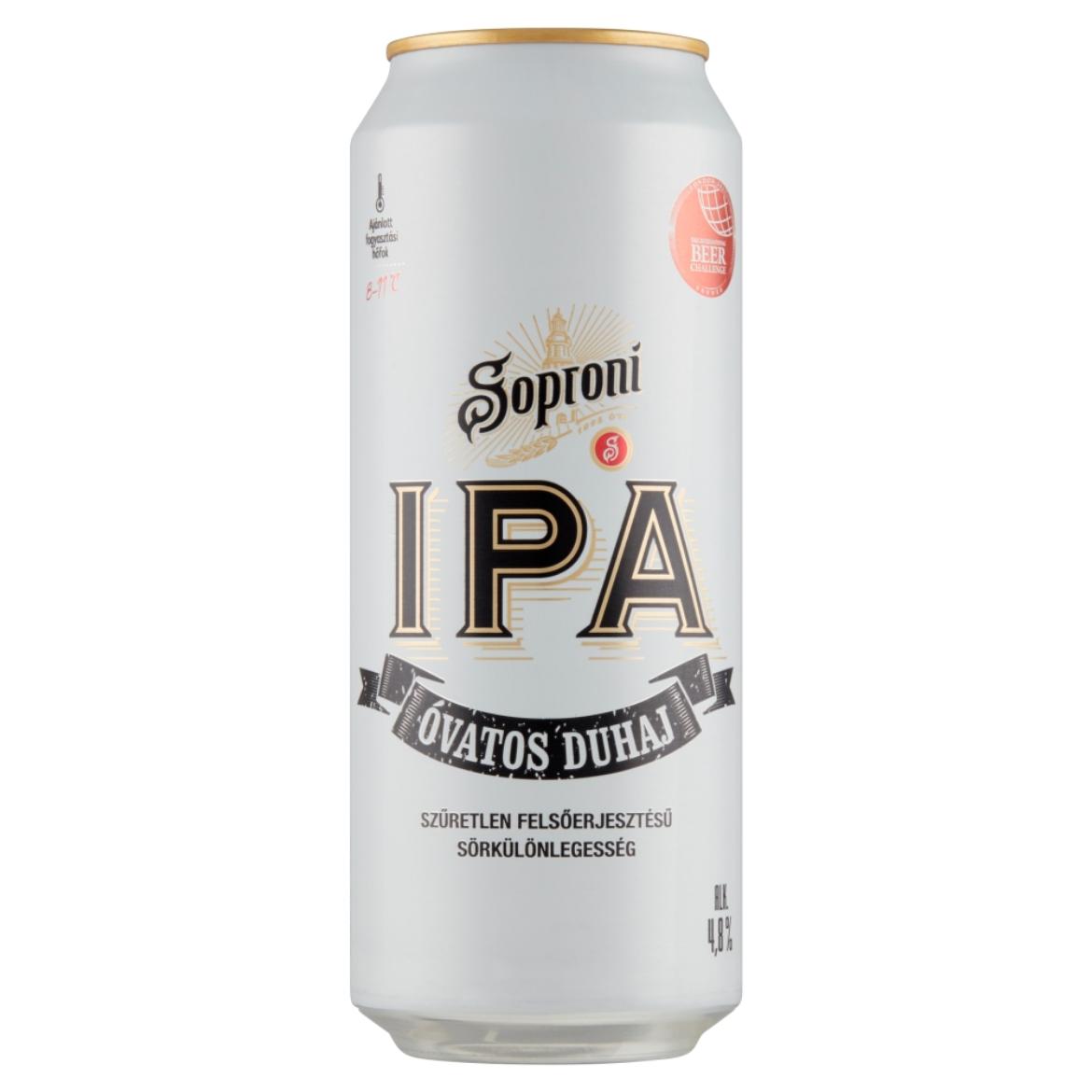 Soproni Óvatos Duhaj IPA szűretlen felsőerjesztésű sörkülönlegesség 4,8%
