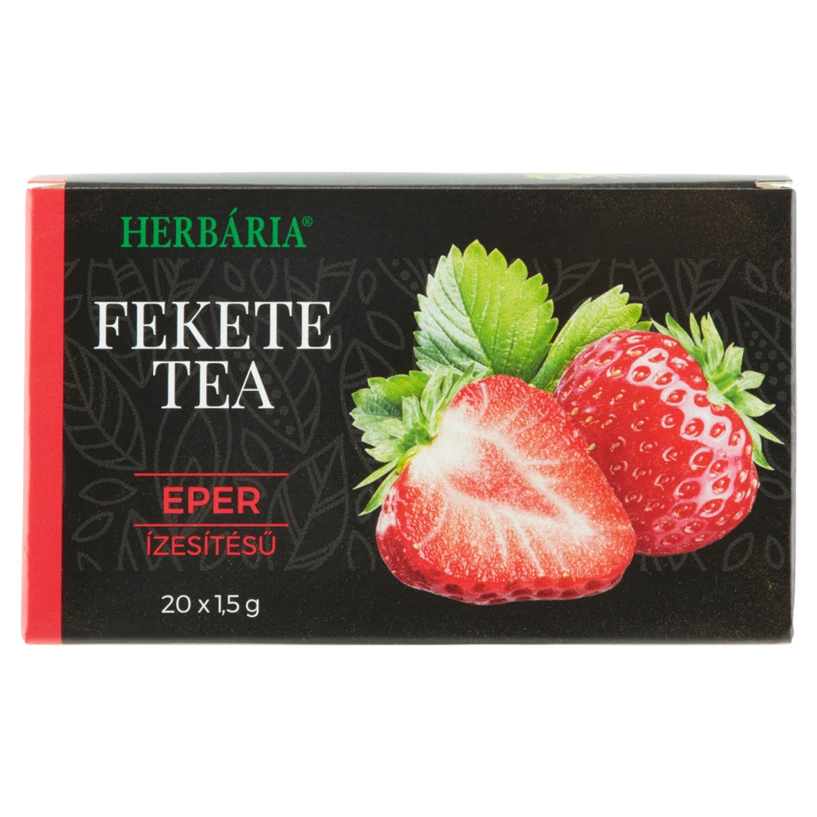 Herbária eper ízesítésű fekete tea 20 filter 30 g