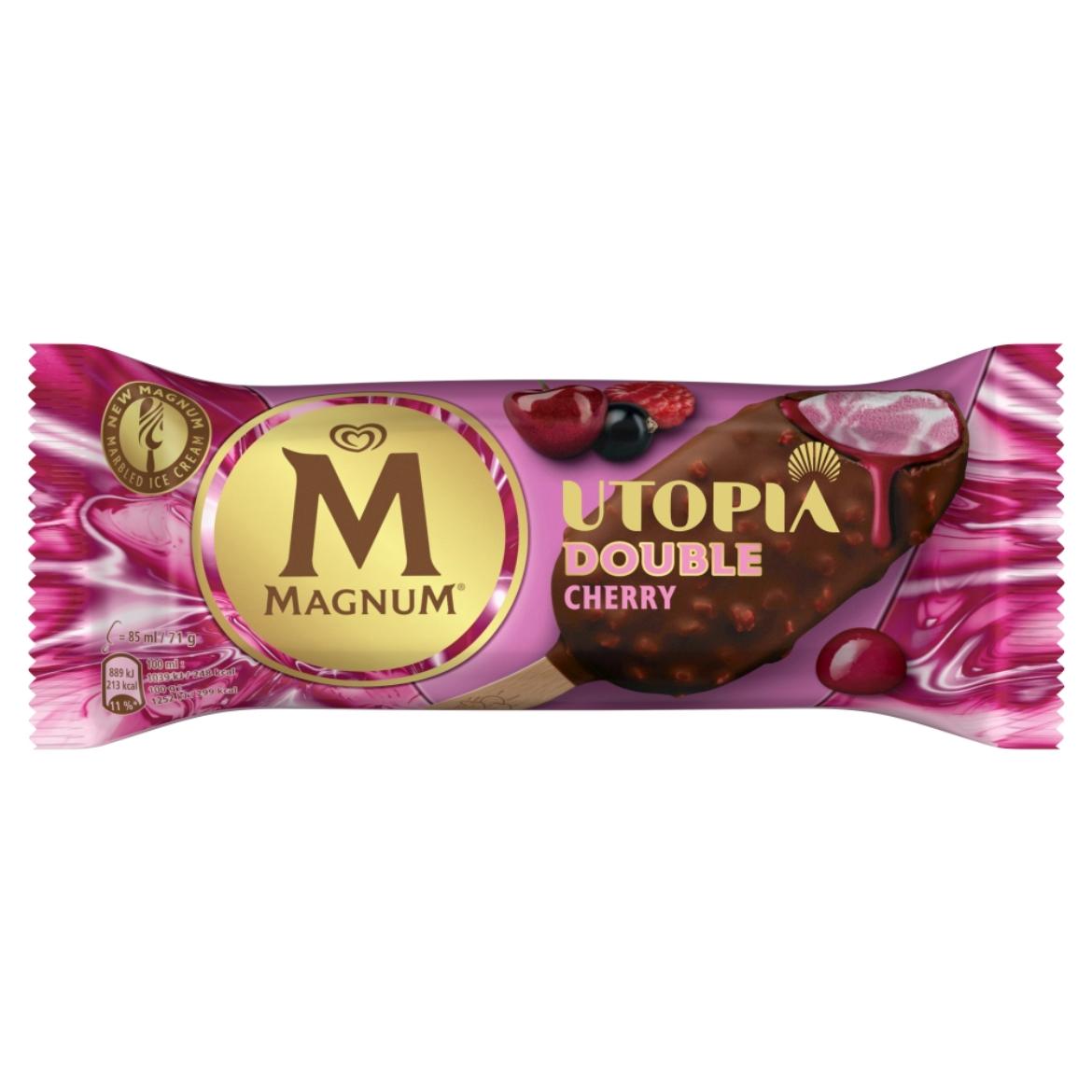 Magnum Utopia feketeribizlis-málnás jégkrém és tejszín ízű jégkrém