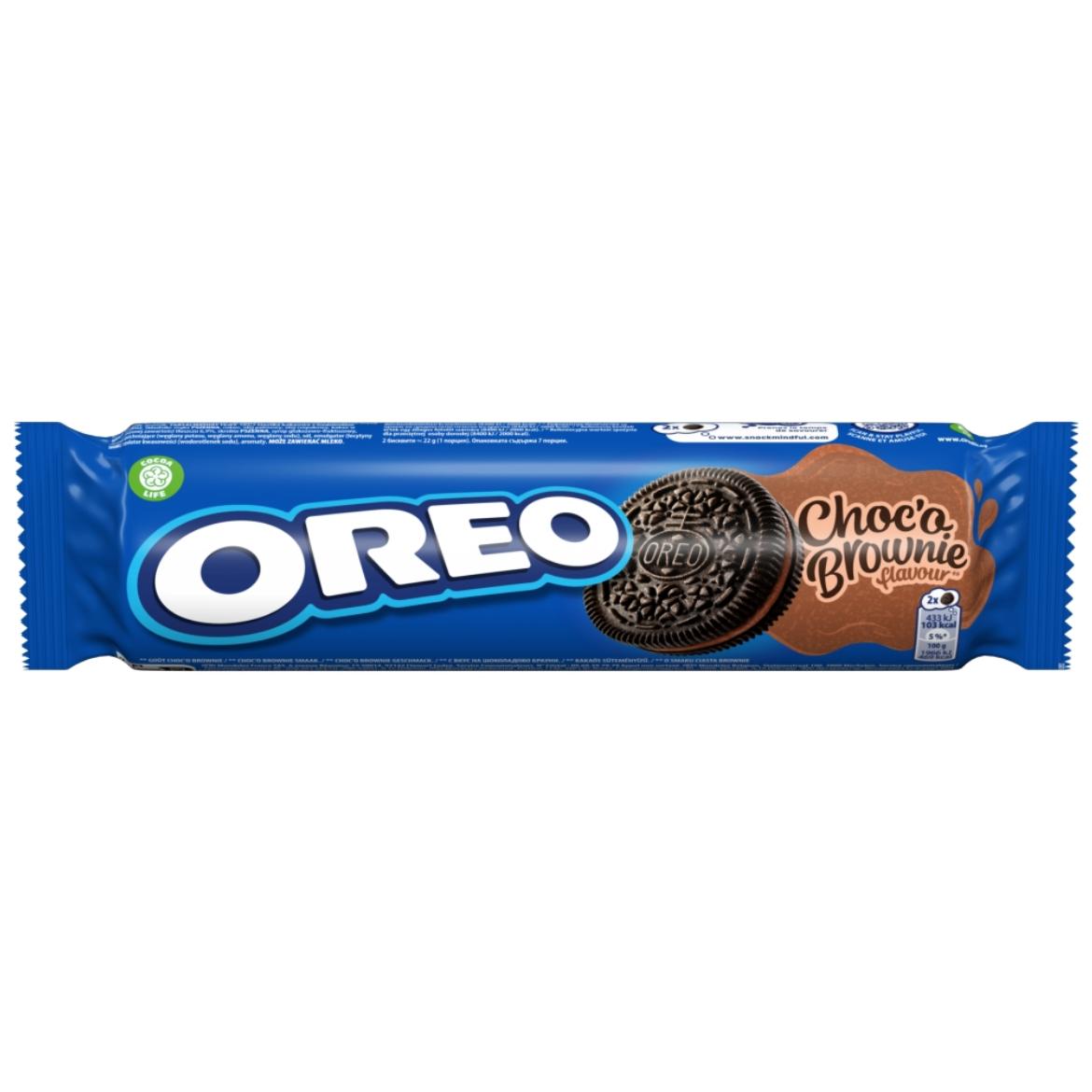 Oreo Choc'o Brownie kakaós töltelékkel töltött kakaós keksz