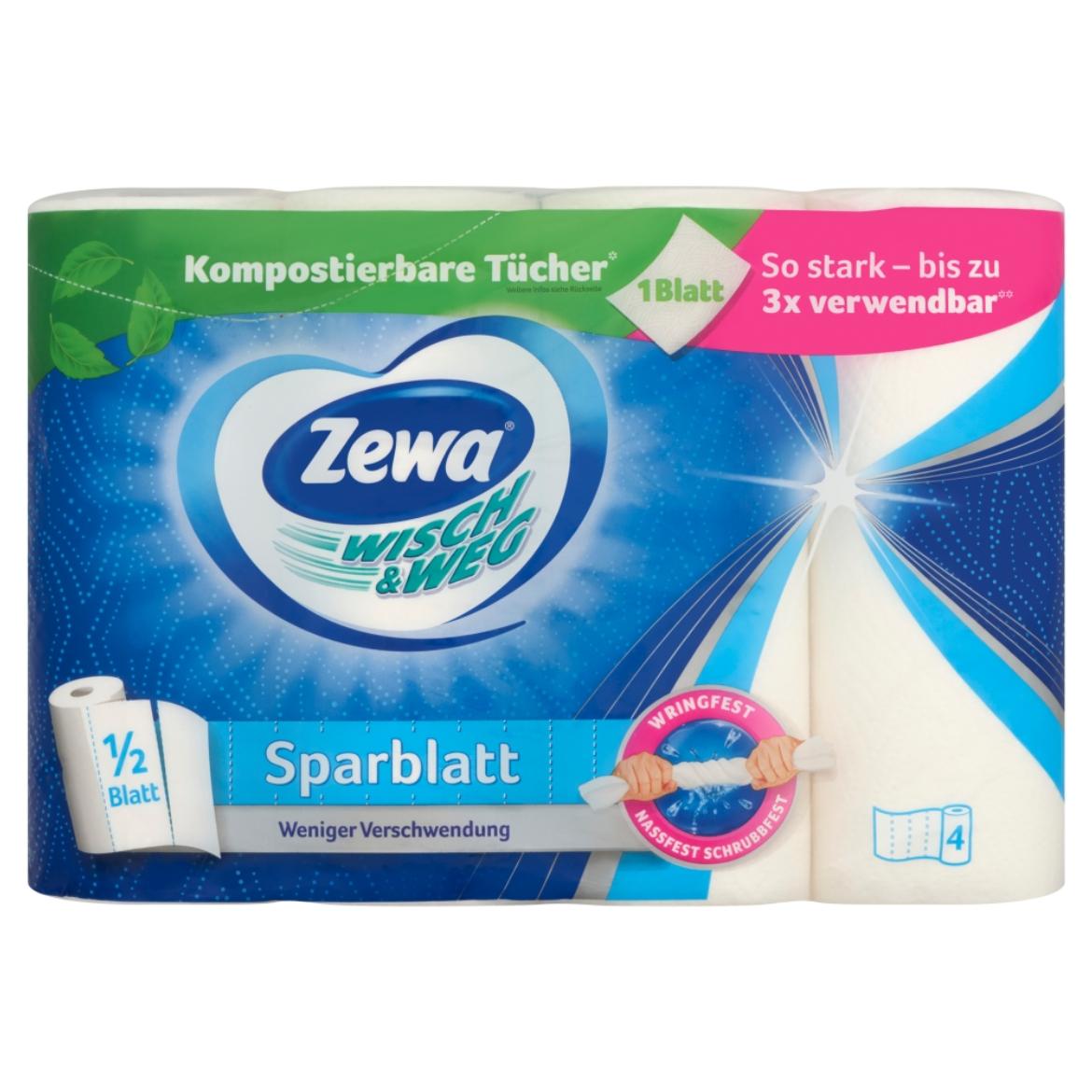 Zewa Wisch & Weg Sparblatt háztartási papírtörlő 2 rétegű 4 tekercs