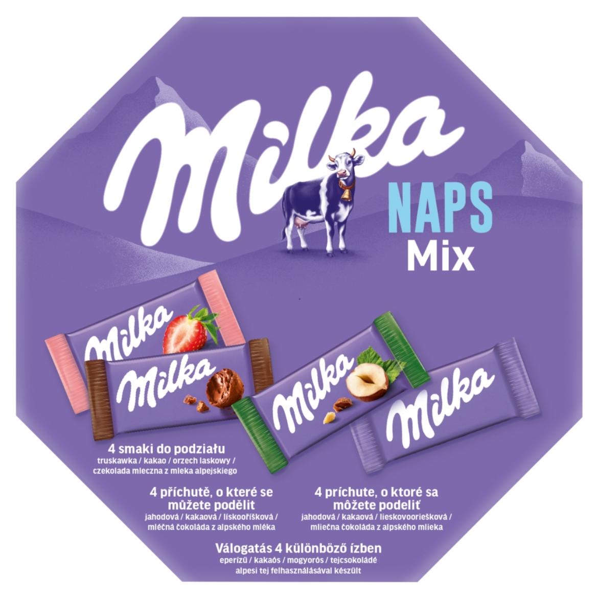 Milka Singles Mix alpesi tejcsokoládé válogatás