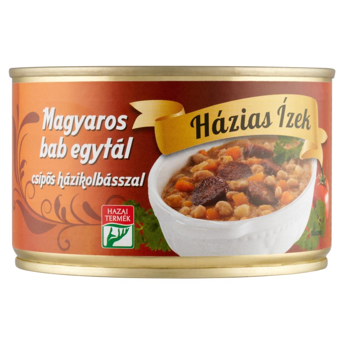 Házias Ízek magyaros bab egytál csípős házikolbásszal
