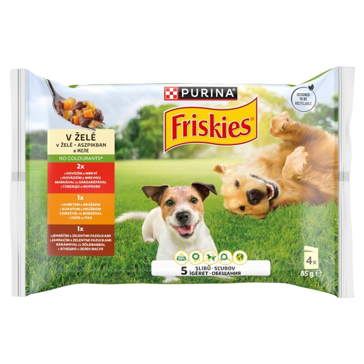 Friskies aszpikos alutasak kutyáknak 4x85g