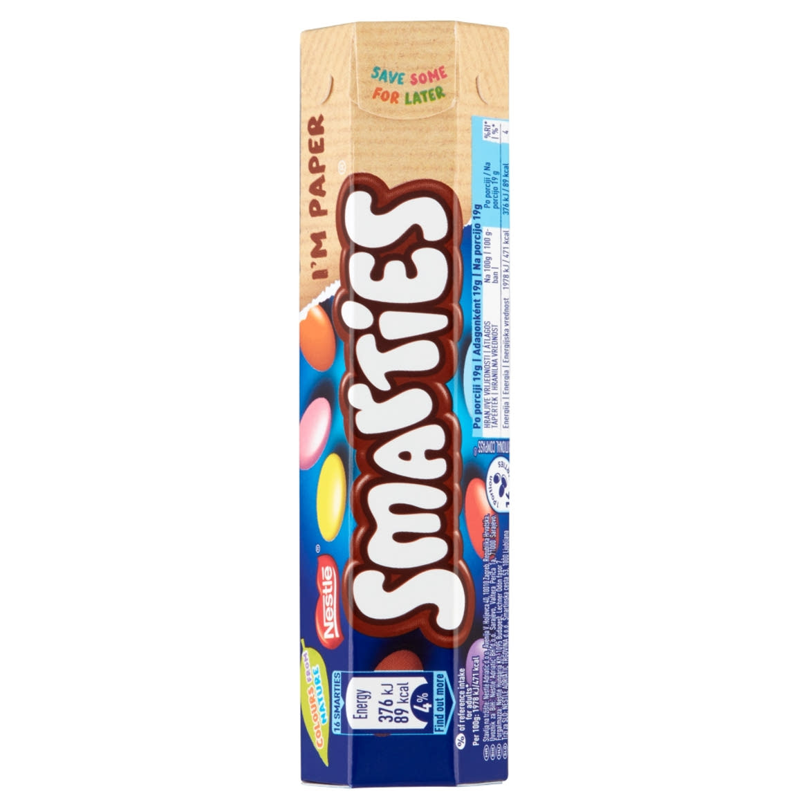 Smarties tejcsokoládé drazsé cukorbevonattal