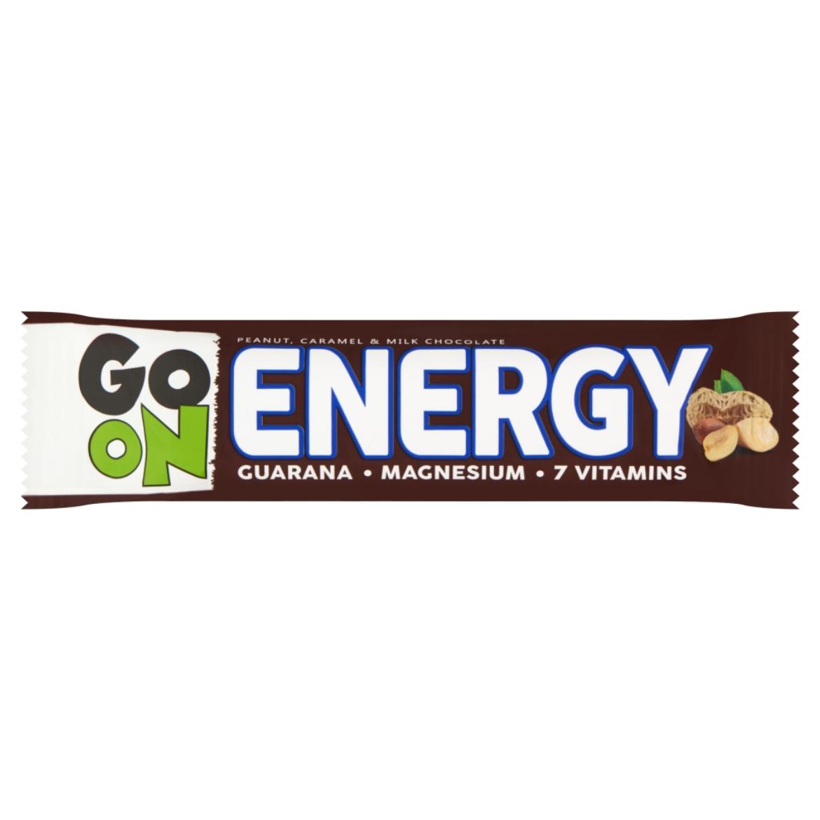 Sante Go On Energy földimogyorós és karamellás szelet tejcsokoládéval leöntve