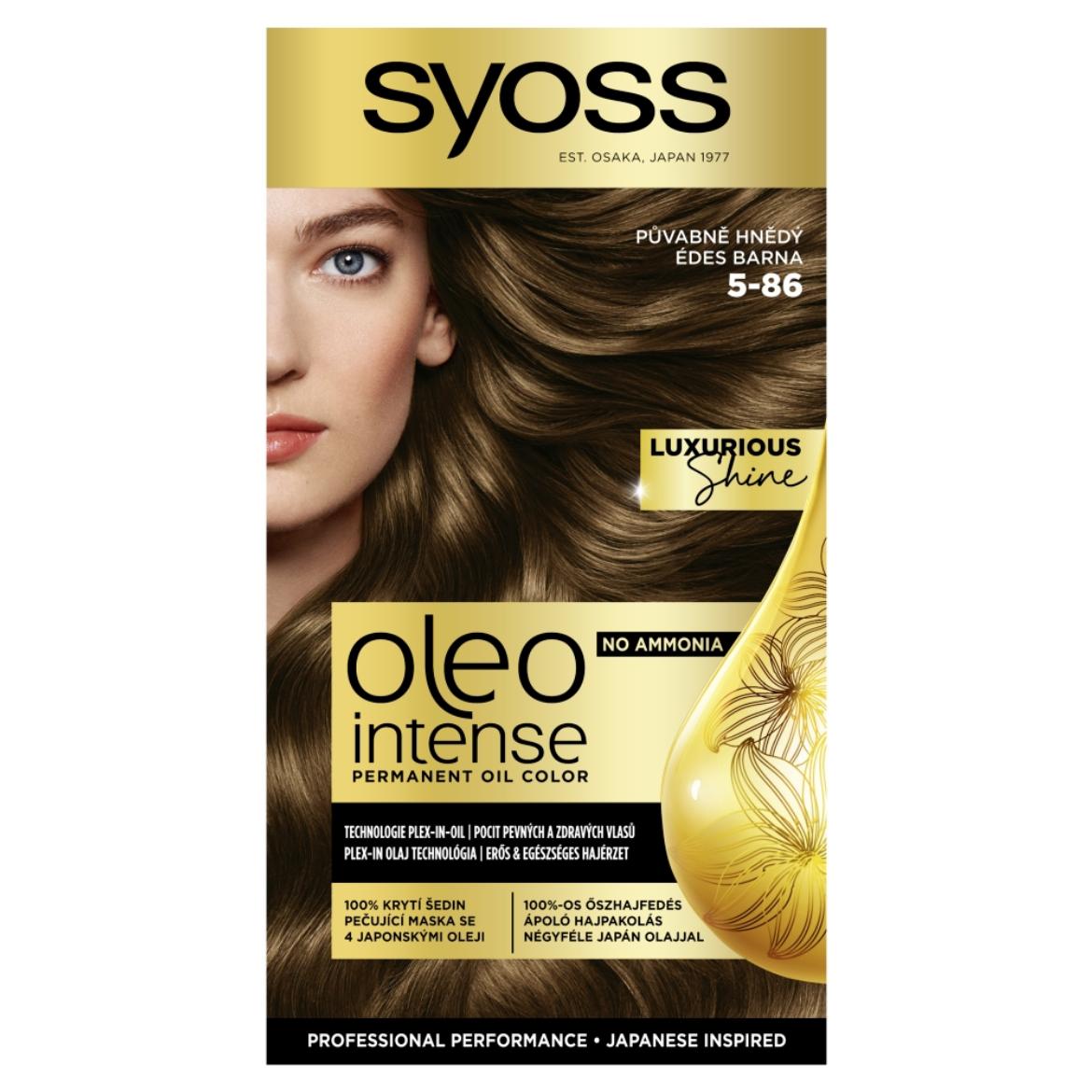 Syoss Color Oleo intenzív olaj hajfesték 5-86 édes barna