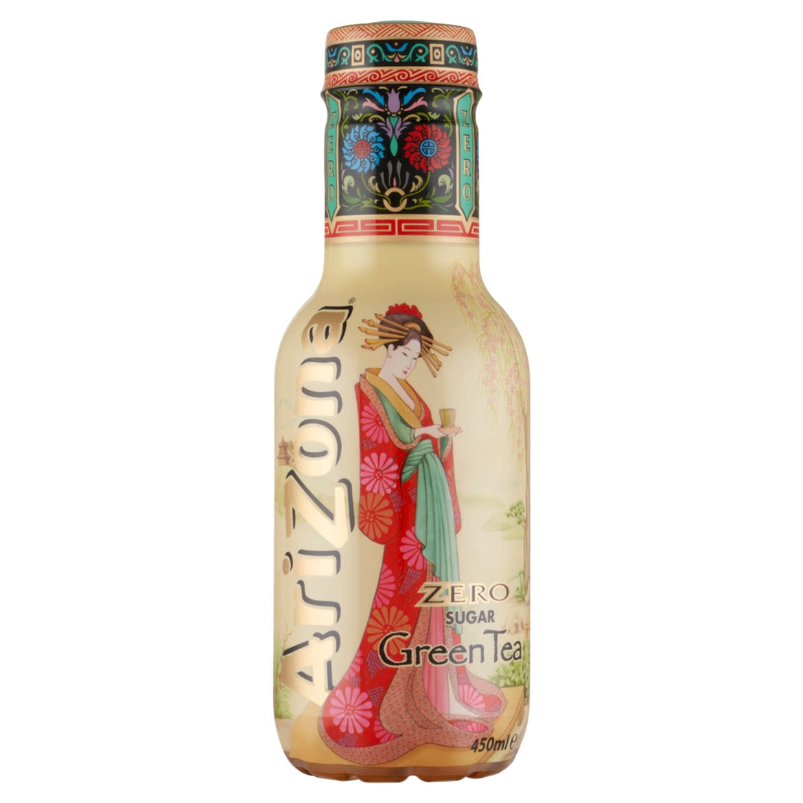Arizona Zero Sugar zöld tea ízű szénsavmentes üdítőital, mézzel, édesítőszerekkel