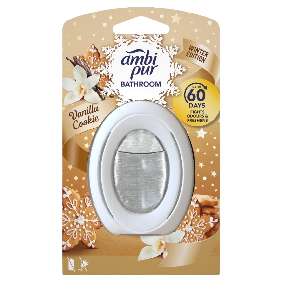 Ambi Pur Folyamatos Fürdőszobai Légfrissítő,Küzd A Szagok Ellen És Frissítő Illatú,Vanilla Cookie1db