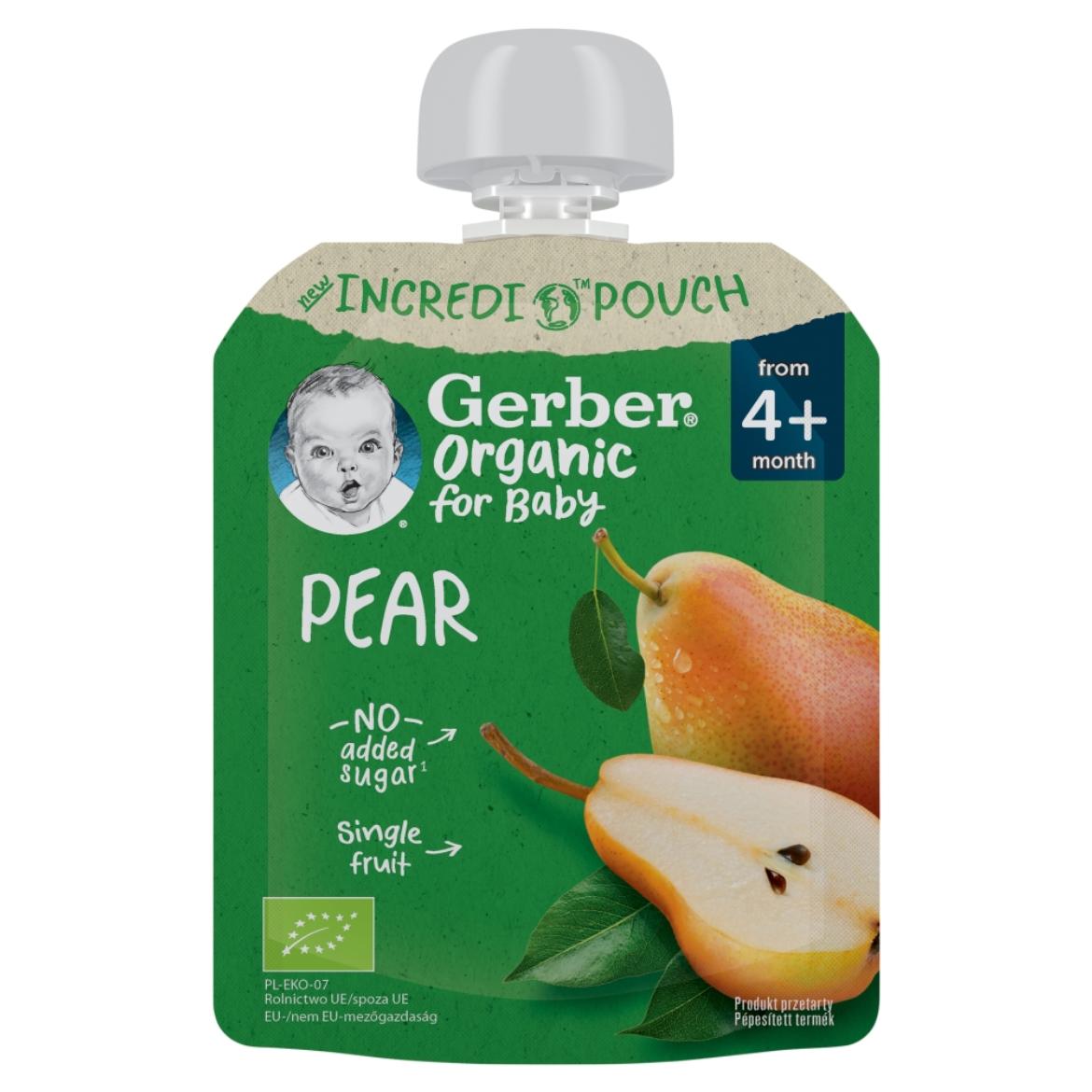 Gerber bio körte gyümölcspüré 4 hónapos kortól
