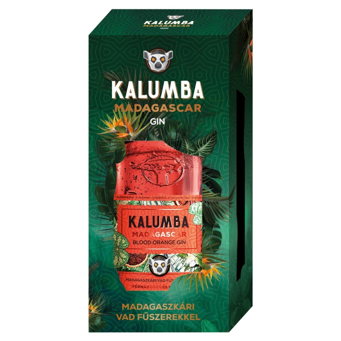Kalumba Madagascar Blood Orange Gin díszdobozban 37,5% 0,7 l