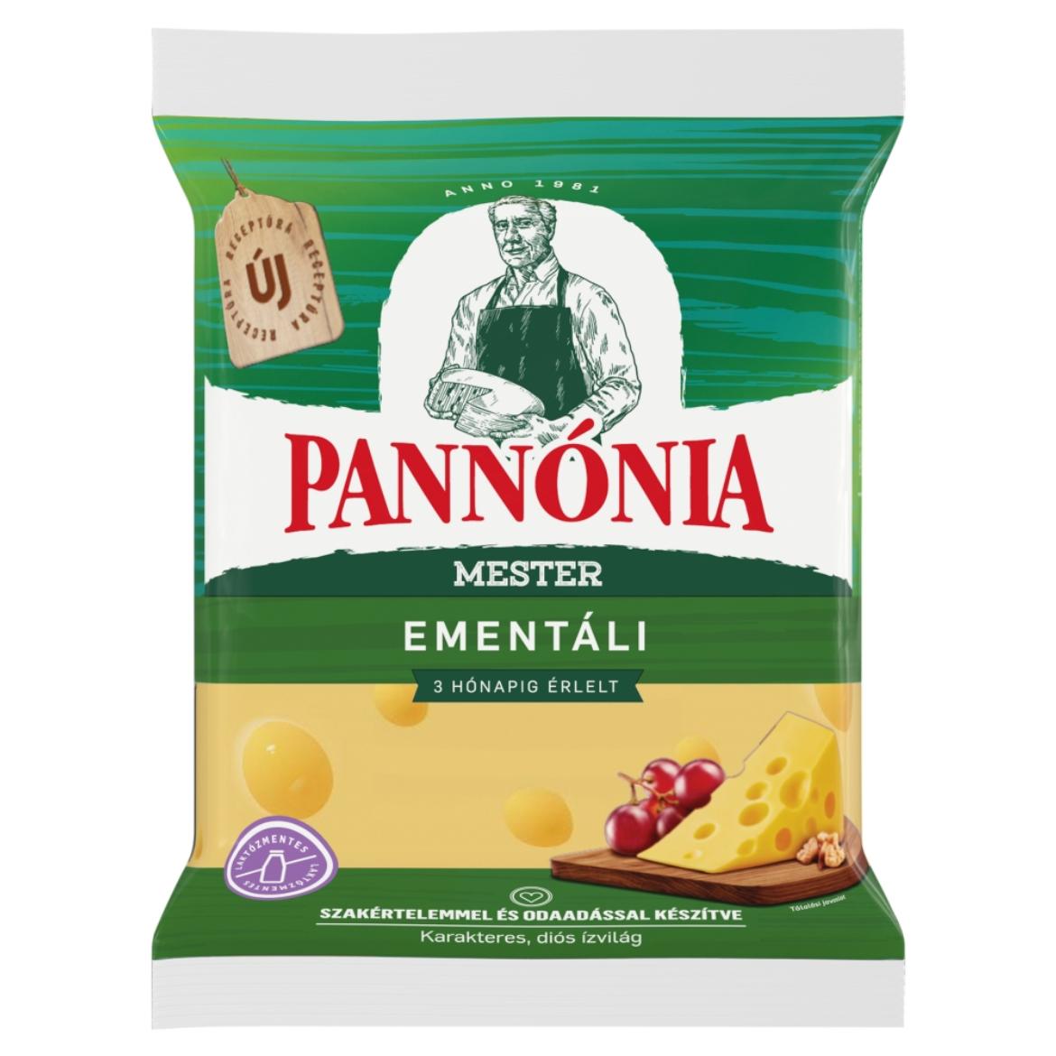 Pannónia Mester Ementáli darabolt, zsíros, kemény, erjedési lyukas sajt