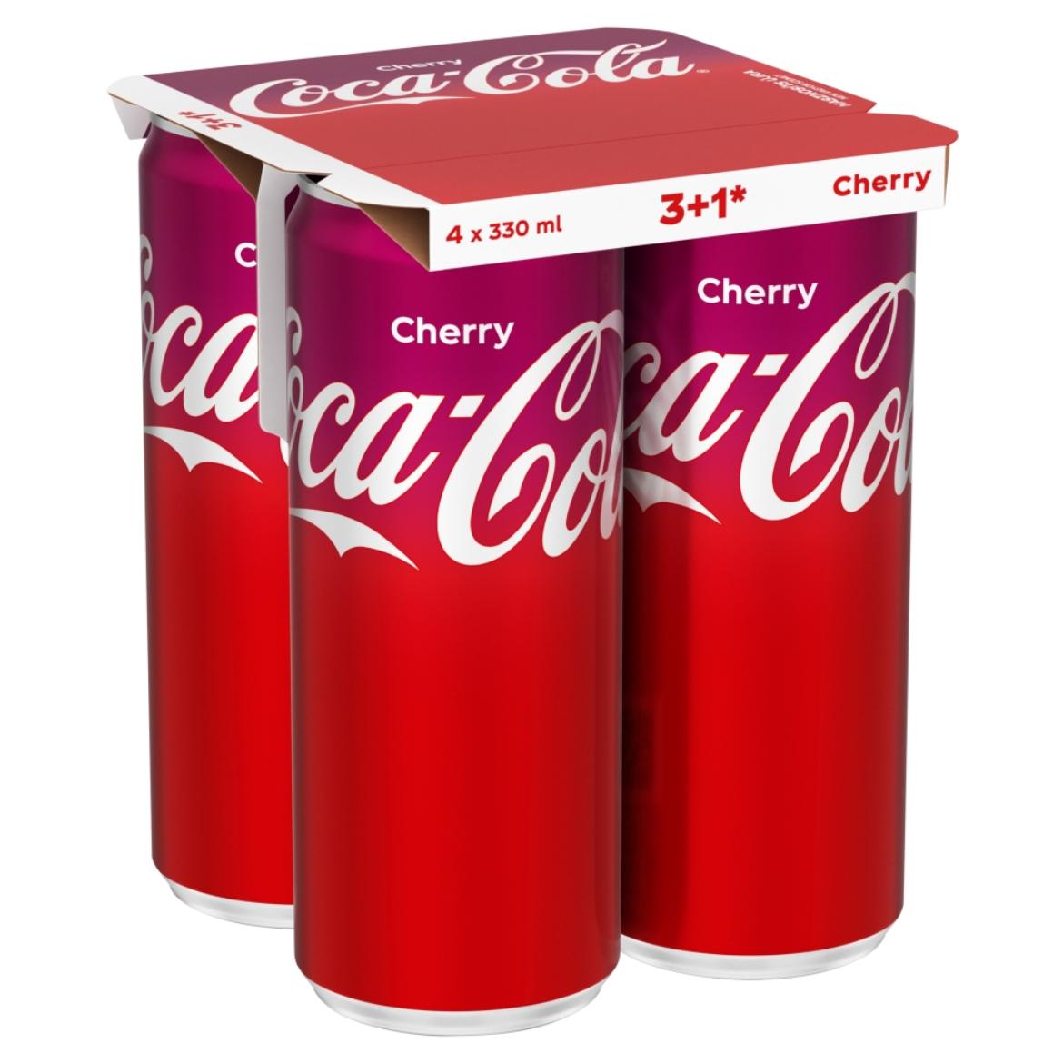 Coca-Cola Cherry colaízű szénsavas üdítőital cseresznye ízesítéssel 4 x