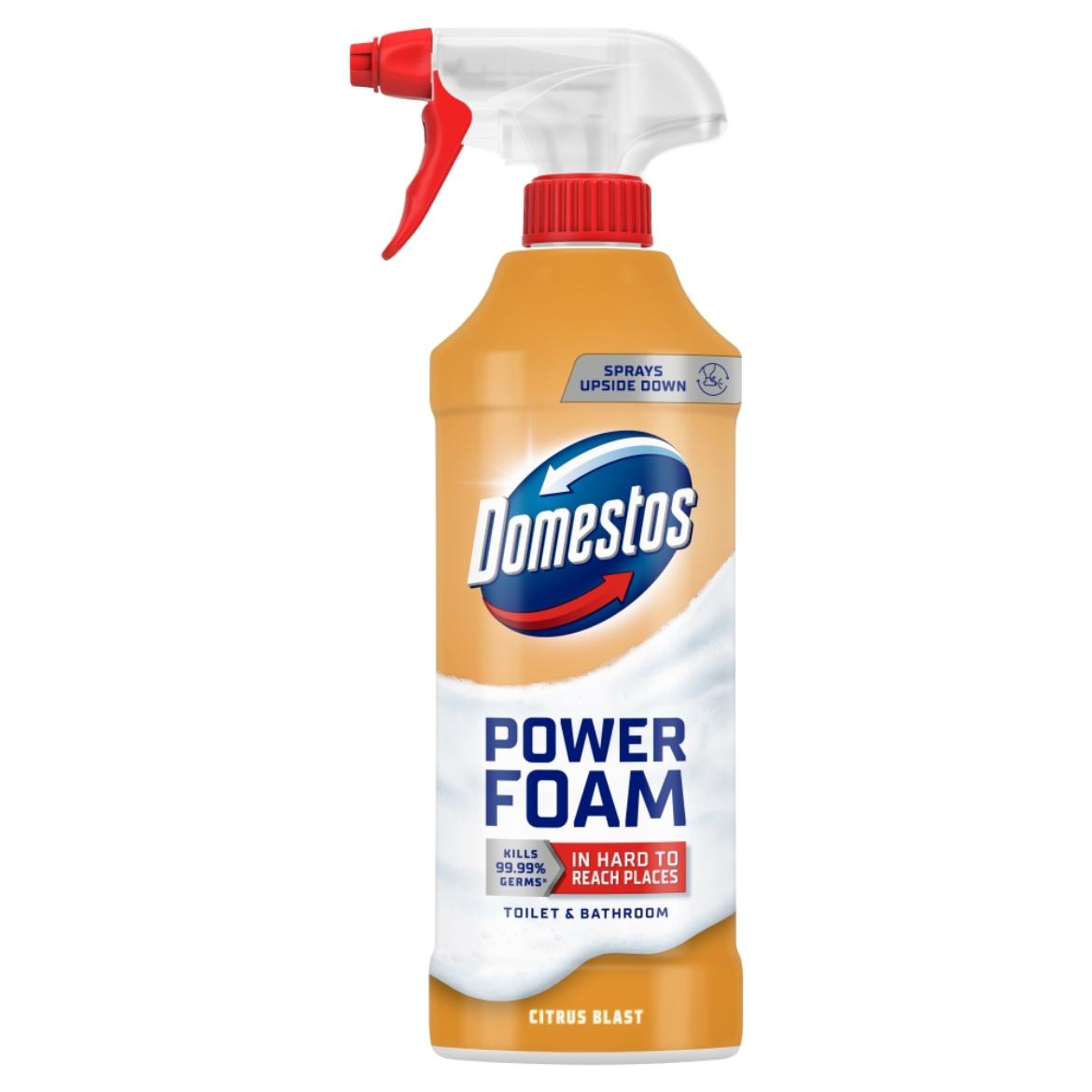 Domestos Power Foam Citrus Blast WC és fürdőszoba tisztító hab