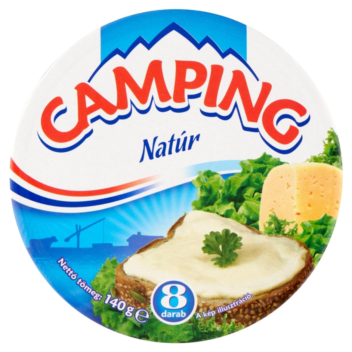 Camping natúr kenhető félzsíros ömlesztett sajt 8 db