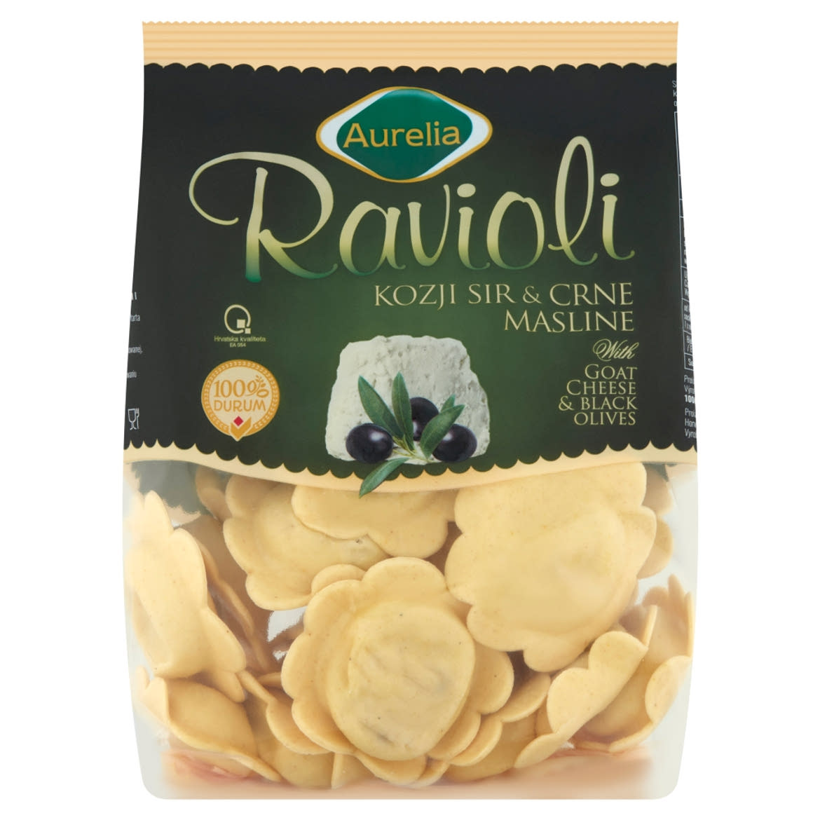 Aurelia Ravioli Kecskesajttal és olívával