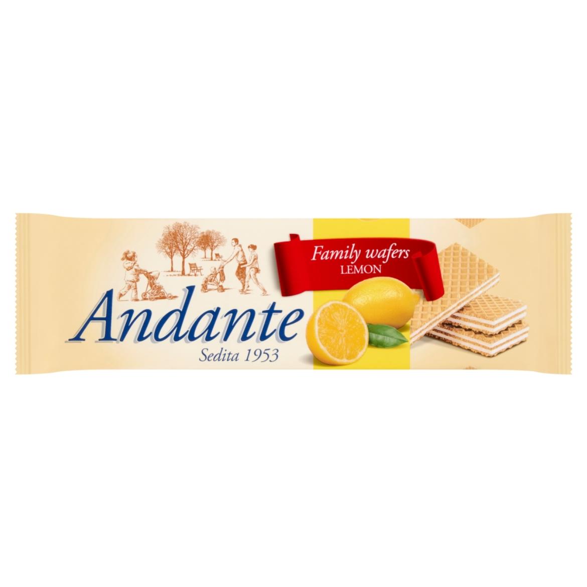 Andante citromos krémmel töltött ostya