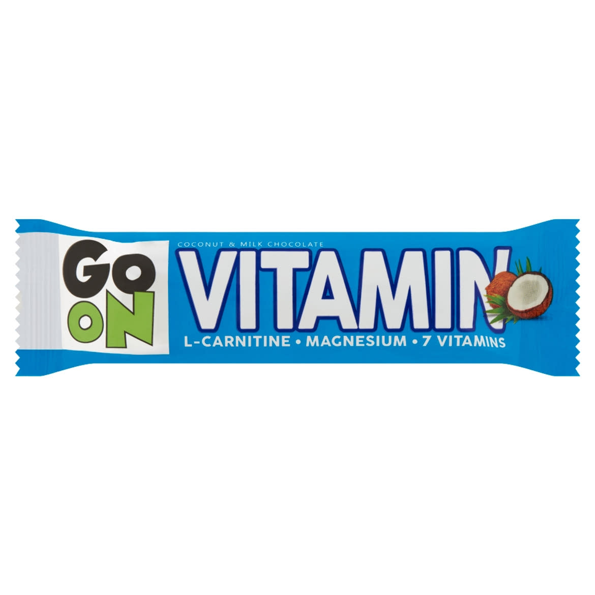 Sante Go On Vitamin kókuszos szelet ásványi anyagokkal és vitaminokkal, tejcsokoládéval leöntve