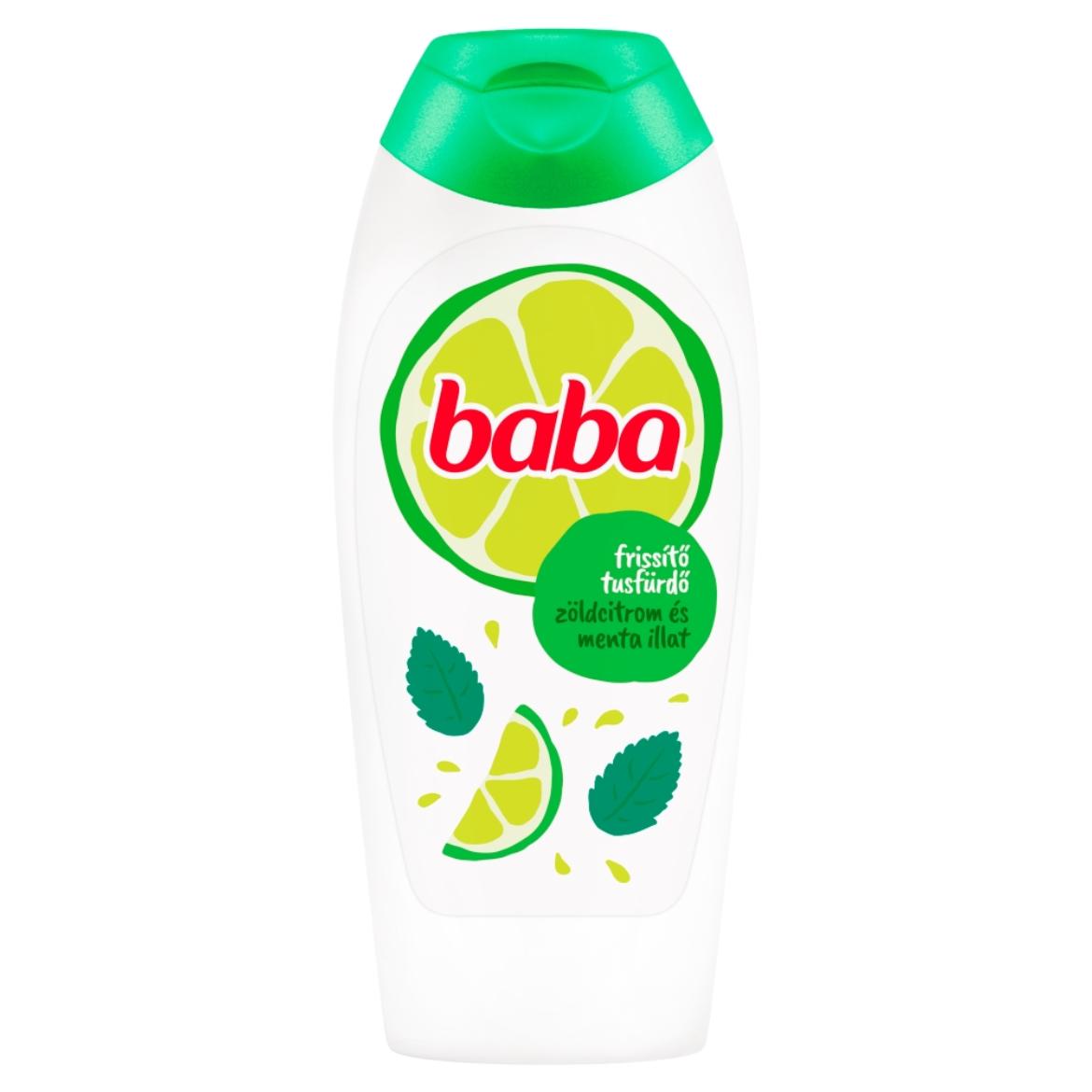 Baba zöldcitrom és menta frissítő tusfürdő