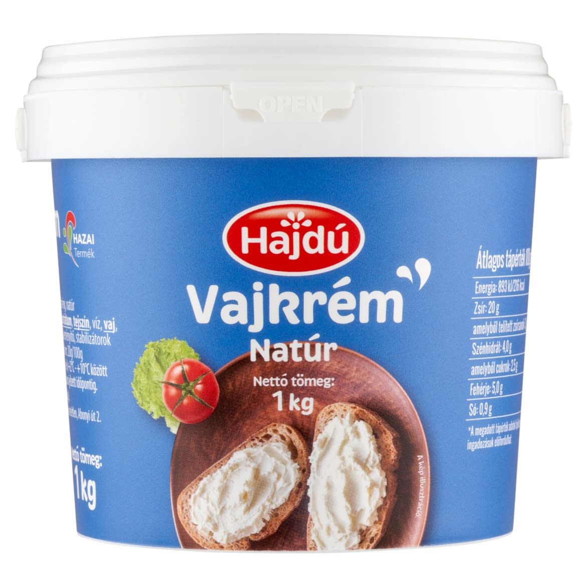 Hajdú natúr vajkrém