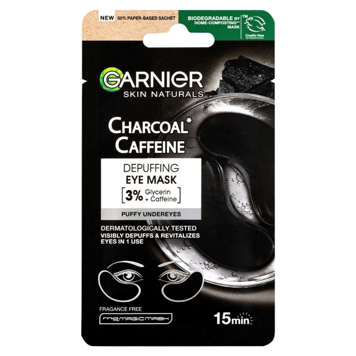 Garnier Charcoal&Caffeine Eye Tiusse maszk