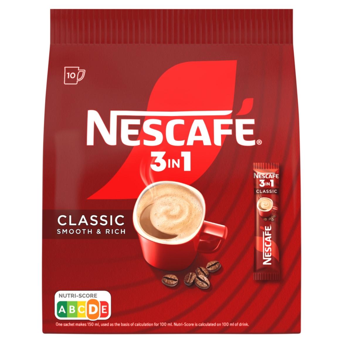 Nescafé 3in1 Classic Smooth & Rich azonnal oldódó kávéspecialitás 10 x 16,5 g