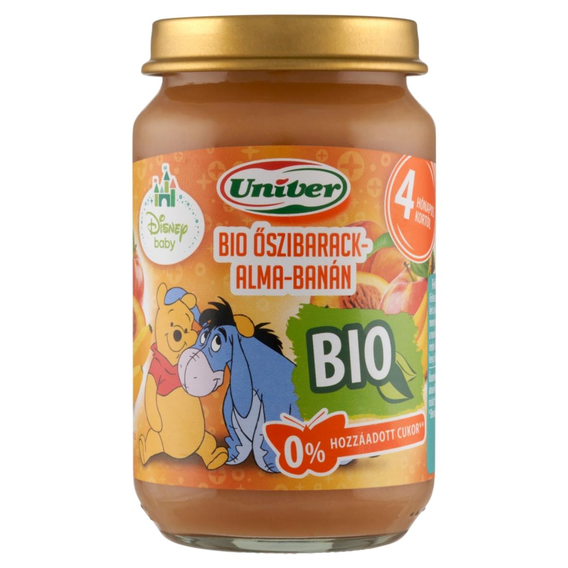 Univer őszibarack-alma-banán bébidesszert 4 hónapos kortól