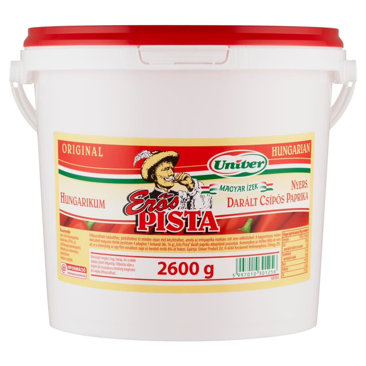 Univer Magyar Ízek Erős Pista nyers, darált csípős paprika