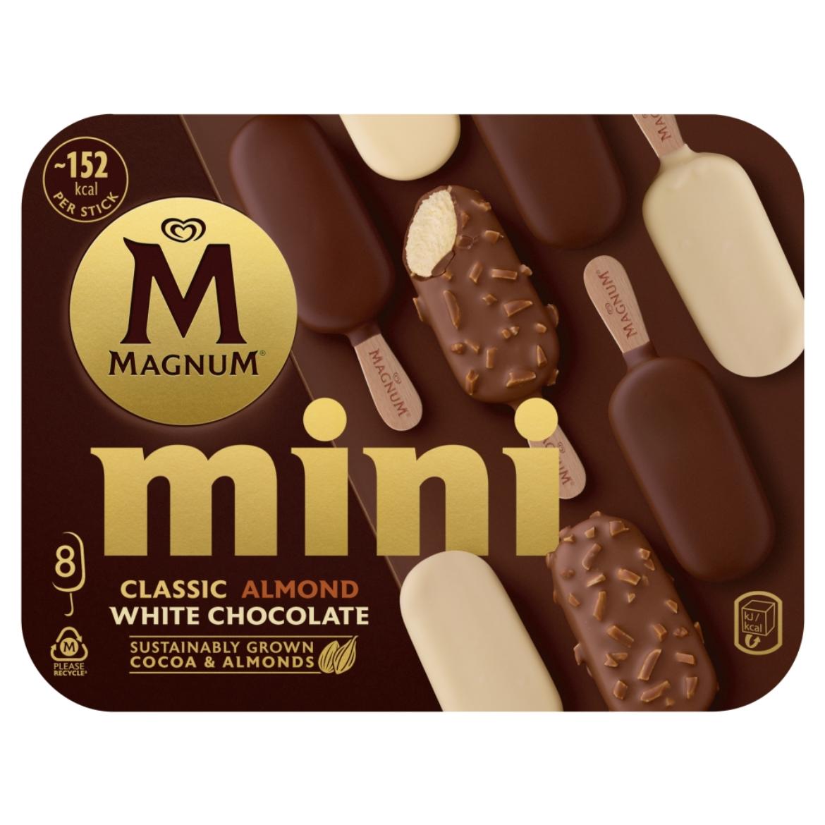 Magnum Mini Multipack Klasszik, mandula, fehércsoki 8 x  / 8 x 42 g