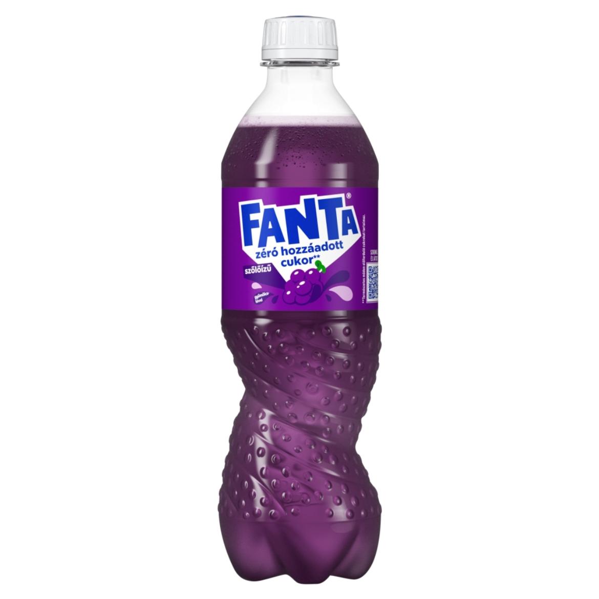 Fanta szőlőízű energiamentes szénsavas üdítőital édesítőszerekkel