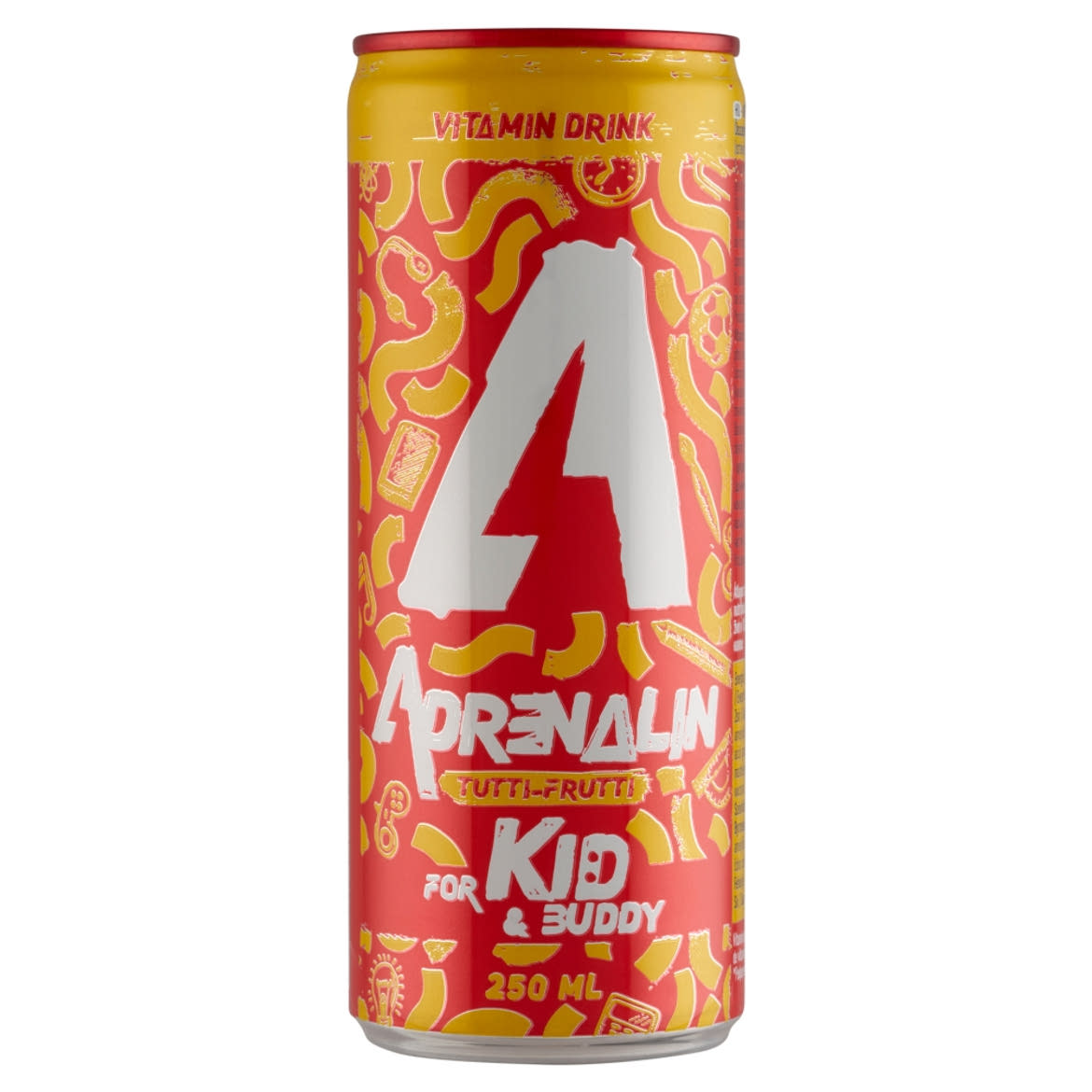 Adrenalin Kid tutti-frutti ízű koffeinmentes szénsavas üdítőital