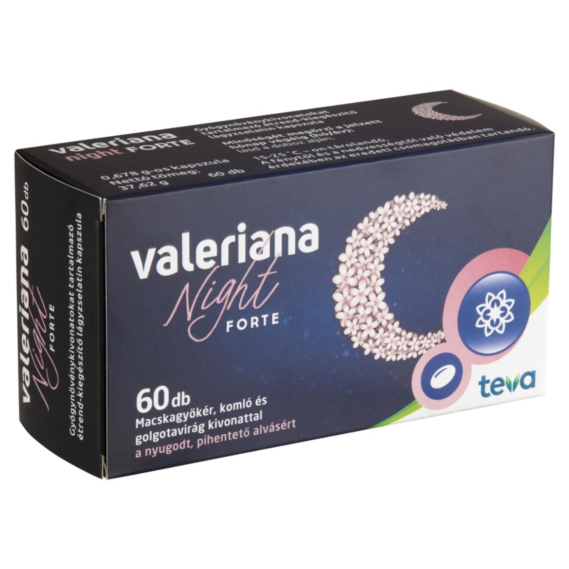 Valeriana Night Forte étrend-kiegészítő lágyzselatin kapszula