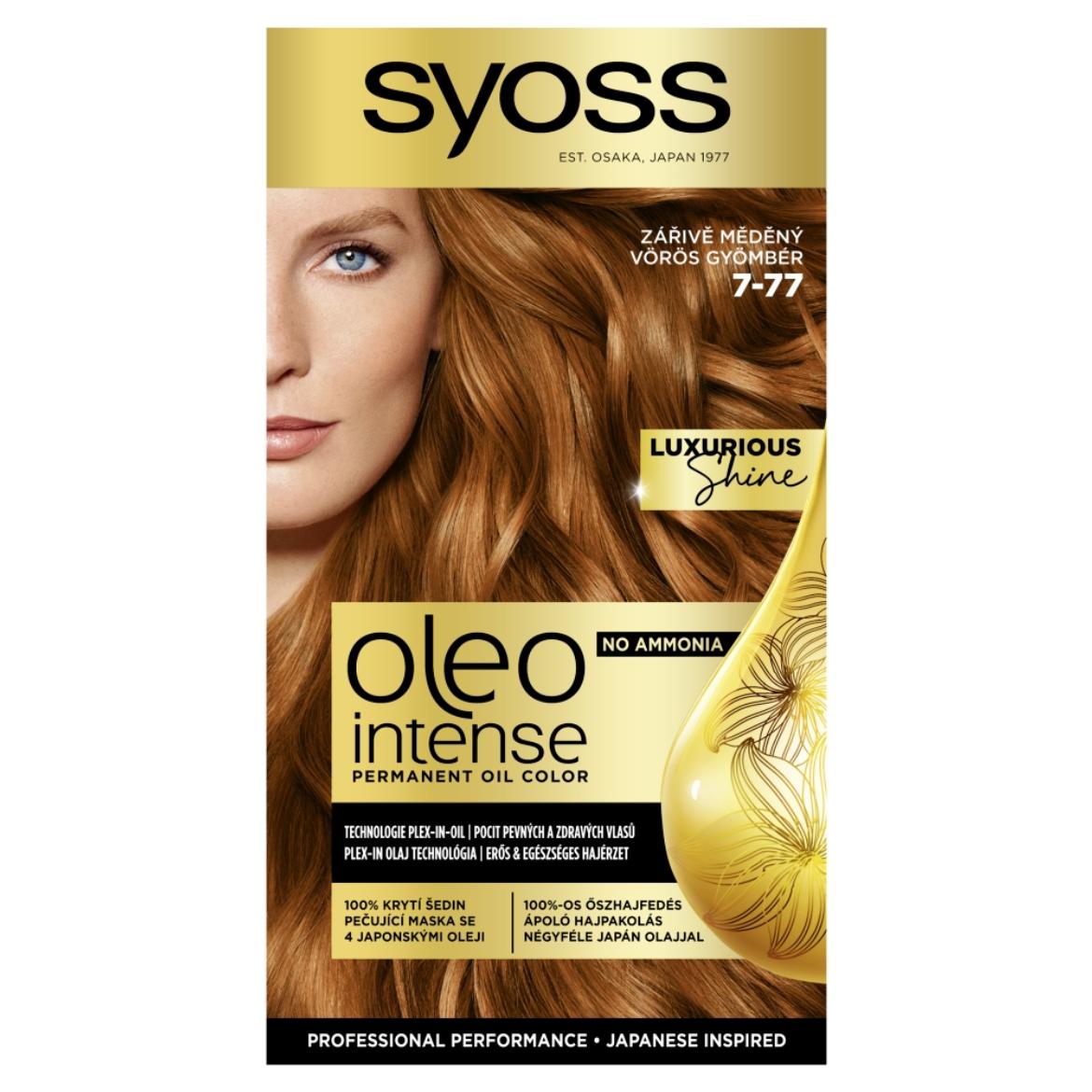 Syoss Color Oleo intenzív olaj hajfesték 7-77 Vörös gyömbér