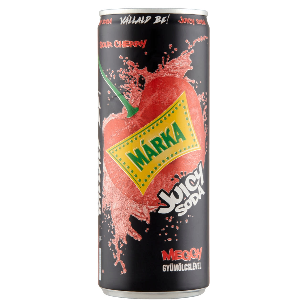 Márka Juicy Soda meggy szénsavas üdítőital cukorral és édesítőszerekkel
