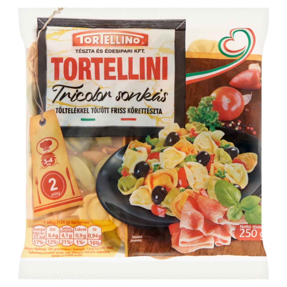 Tortellino Tortellini Tricolor sonkás friss tészta