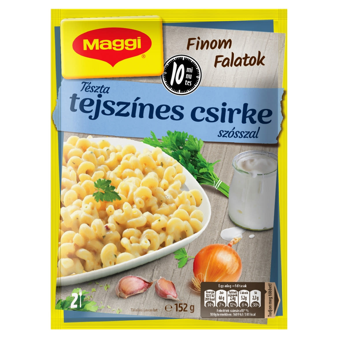 Maggi Párperc Tészta tejszínes csirke
