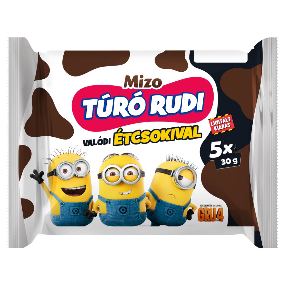 Mizo Túró Rudi natúr túródesszert valódi étcsokoládé bevonattal 5x, 150 g