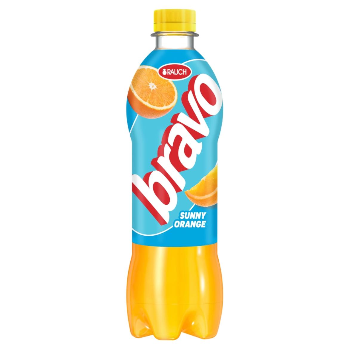 Rauch Bravo Sunny Orange narancs gyümölcsital cukorral, édesítőszerekkel és 4 vitaminnal 0,5 l